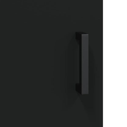 vidaXL Wall Mounted Cabinet Black 69.5x34x90 cm