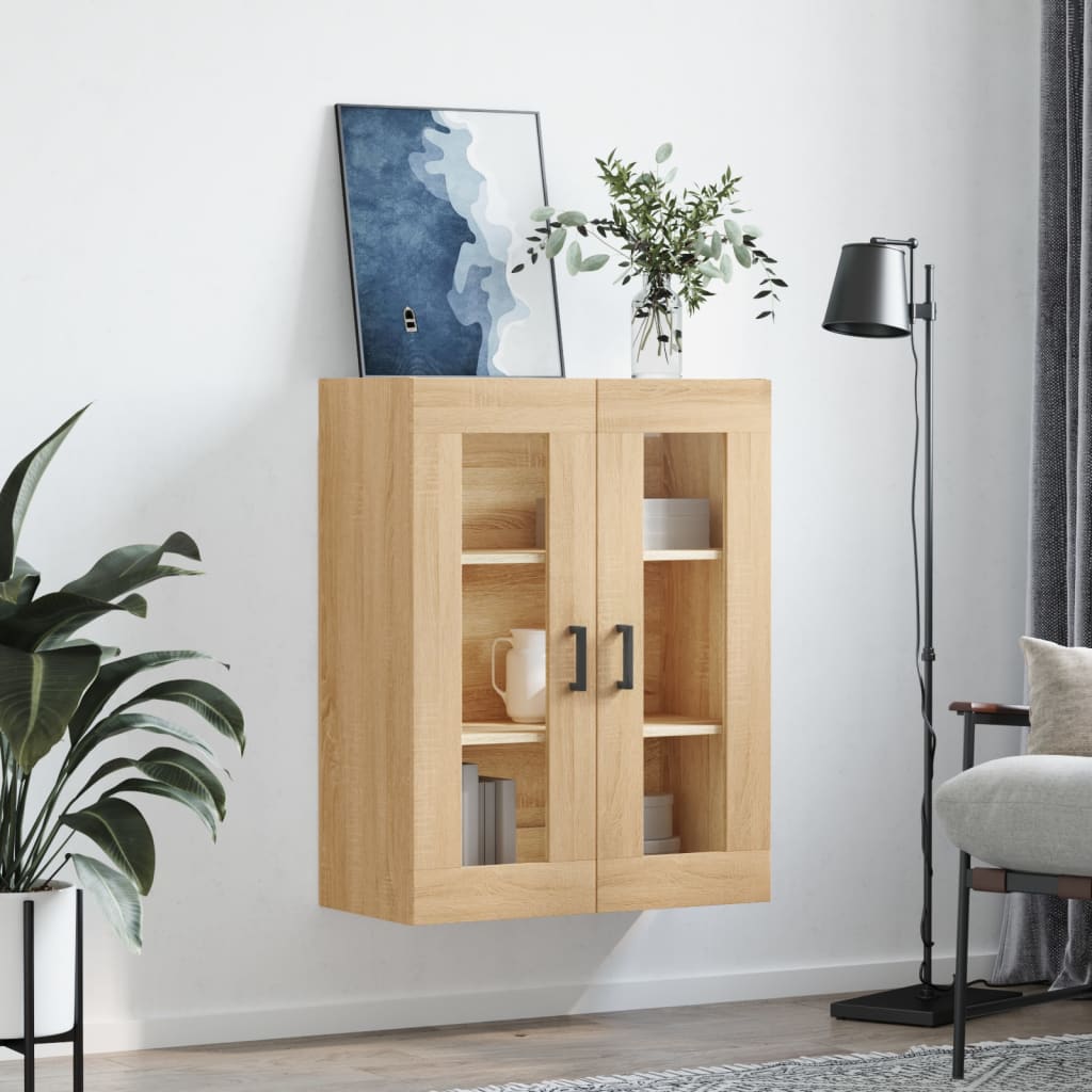 vidaXL Wall Mounted Cabinet Sonoma Oak 69,5x34x90 cm