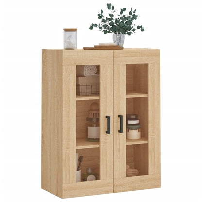 vidaXL Wall Mounted Cabinet Sonoma Oak 69,5x34x90 cm