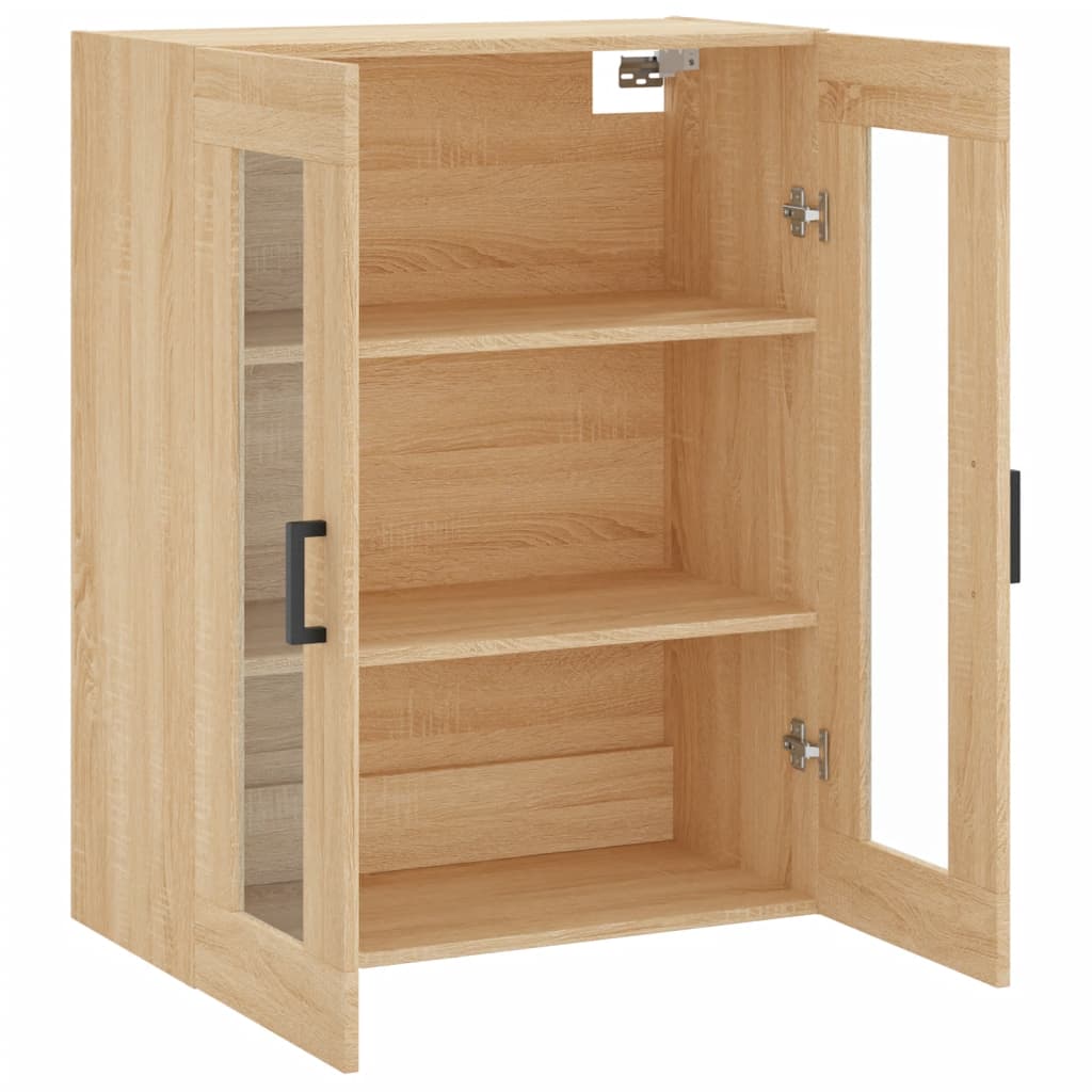 vidaXL Wall Mounted Cabinet Sonoma Oak 69,5x34x90 cm