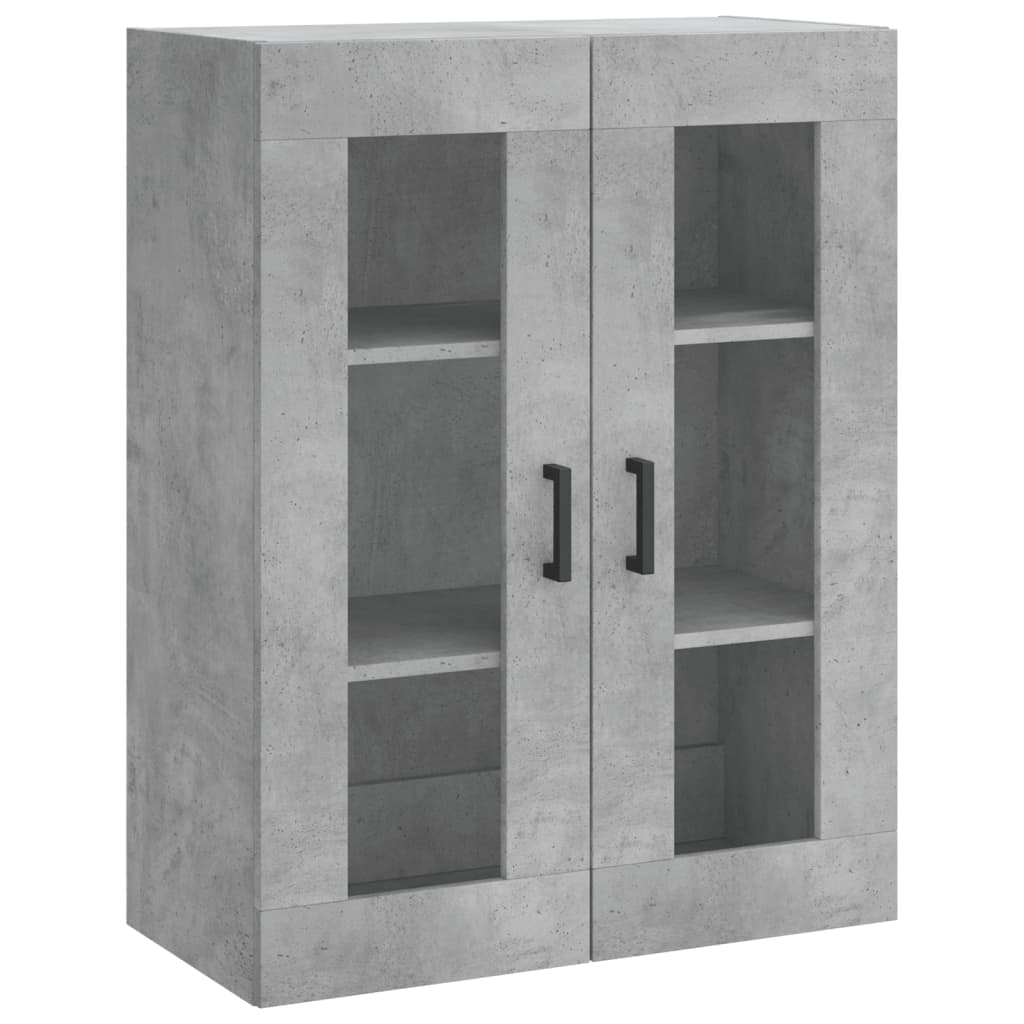 vidaXL Wall Mounted Cabinet Concrete Grey 69,5x34x90 cm