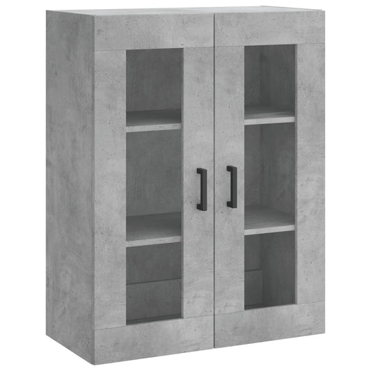 vidaXL Wall Mounted Cabinet Concrete Grey 69,5x34x90 cm