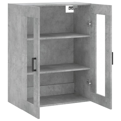 vidaXL Wall Mounted Cabinet Concrete Grey 69,5x34x90 cm