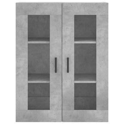 vidaXL Wall Mounted Cabinet Concrete Grey 69,5x34x90 cm