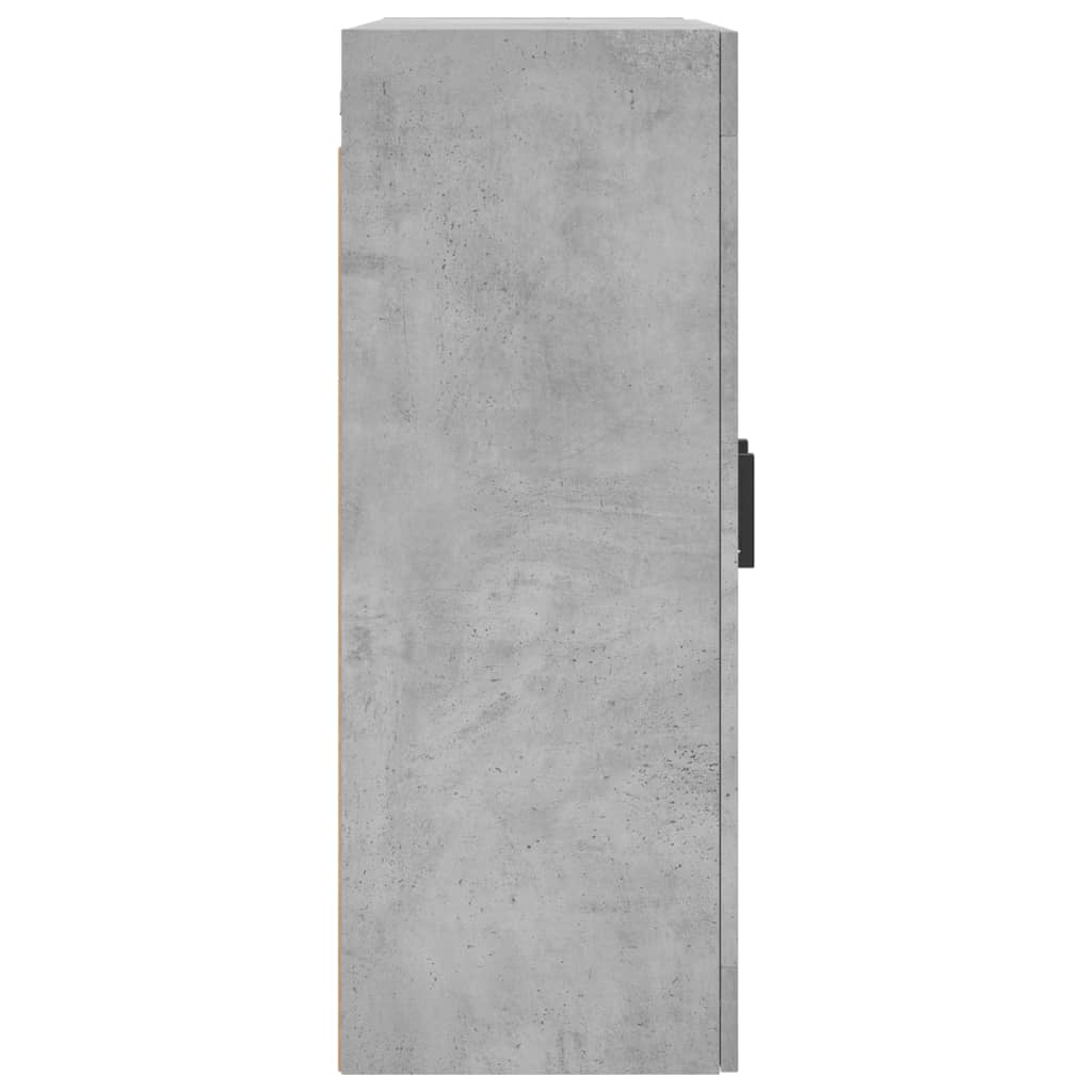 vidaXL Wall Mounted Cabinet Concrete Grey 69,5x34x90 cm
