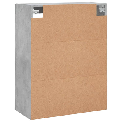 vidaXL Wall Mounted Cabinet Concrete Grey 69,5x34x90 cm