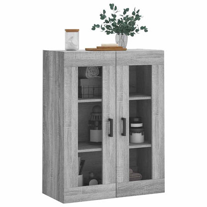 vidaXL Wall Mounted Cabinet Grey Sonoma 69,5x34x90 cm