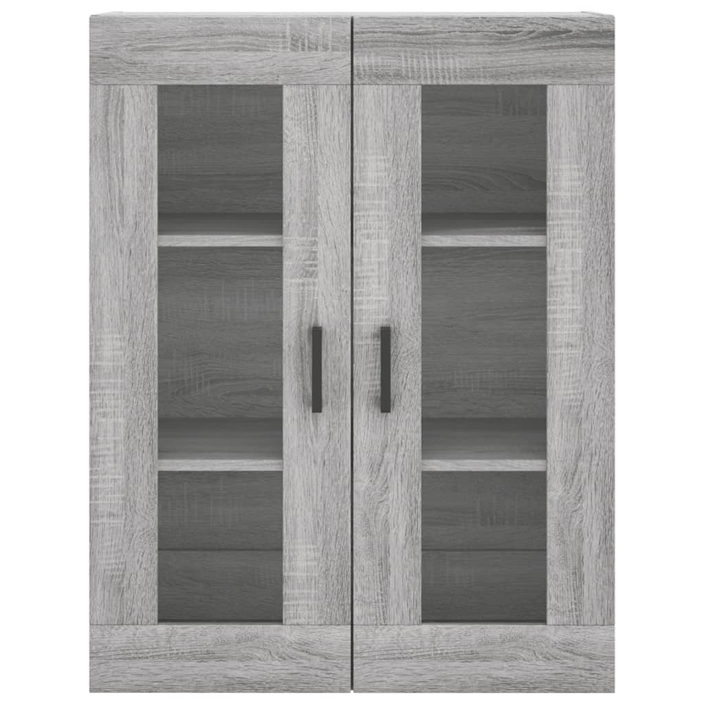 vidaXL Wall Mounted Cabinet Grey Sonoma 69.5x34x90 cm