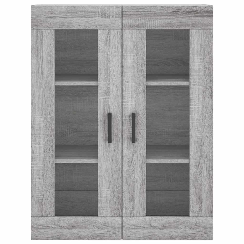 vidaXL Wall Mounted Cabinet Grey Sonoma 69,5x34x90 cm