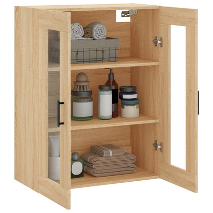 vidaXL Wall Mounted Cabinet Sonoma Oak 69,5x34x90 cm
