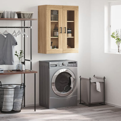 vidaXL Wall Mounted Cabinet Sonoma Oak 69,5x34x90 cm