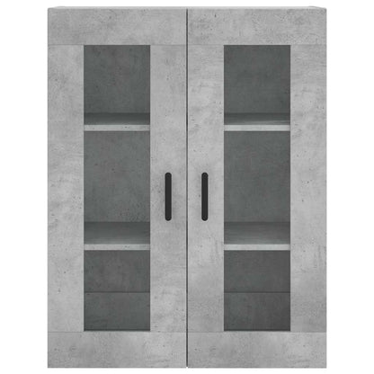 vidaXL Wall Mounted Cabinet Concrete Grey 69,5x34x90 cm