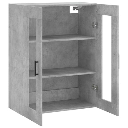 vidaXL Wall Mounted Cabinet Concrete Grey 69,5x34x90 cm