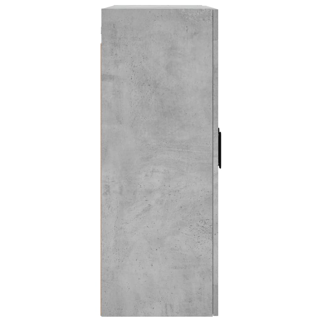 vidaXL Wall Mounted Cabinet Concrete Grey 69.5x34x90 cm