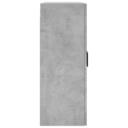 vidaXL Wall Mounted Cabinet Concrete Grey 69.5x34x90 cm