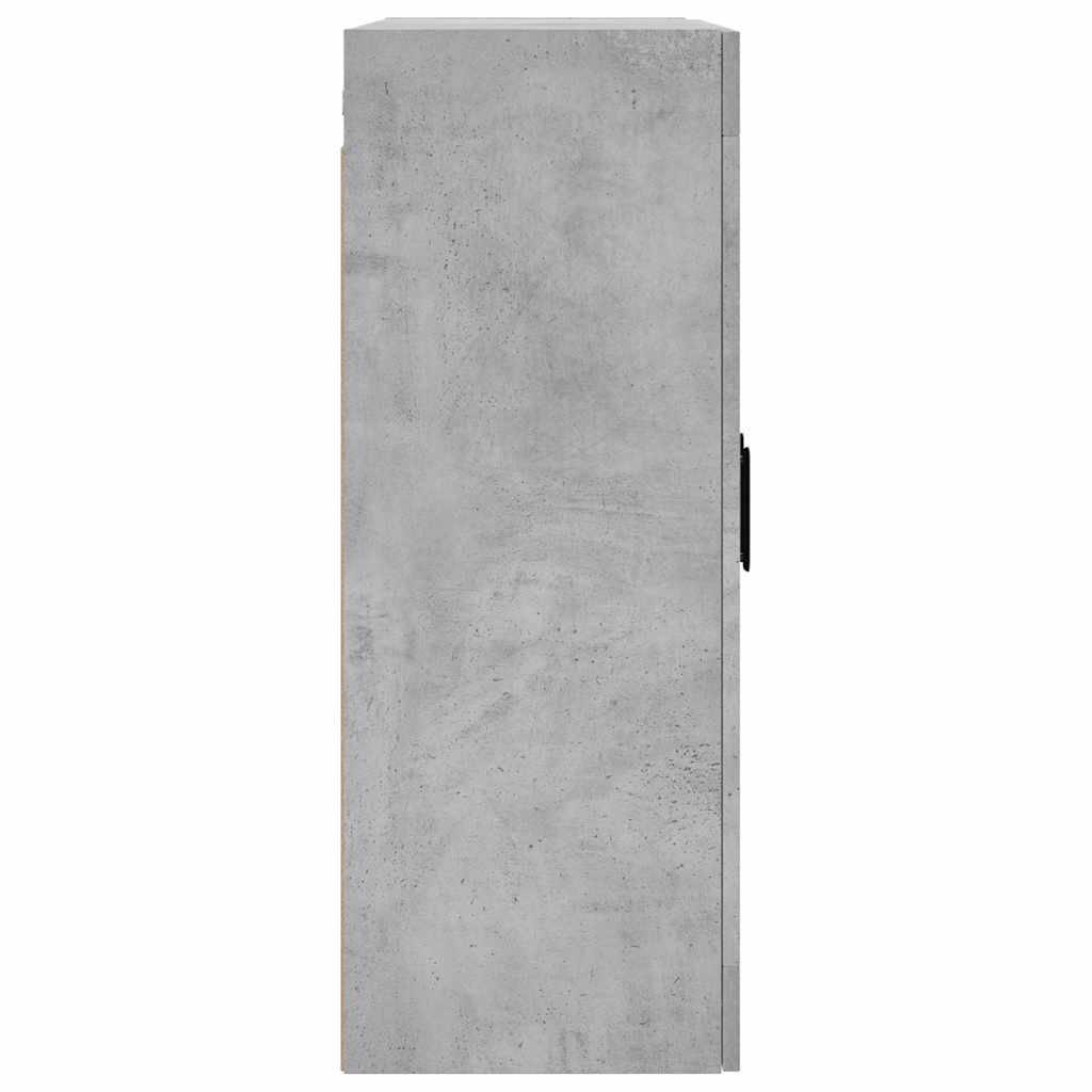 vidaXL Wall Mounted Cabinet Concrete Grey 69,5x34x90 cm