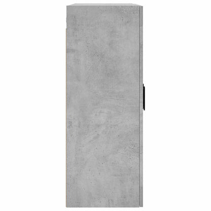 vidaXL Wall Mounted Cabinet Concrete Grey 69,5x34x90 cm