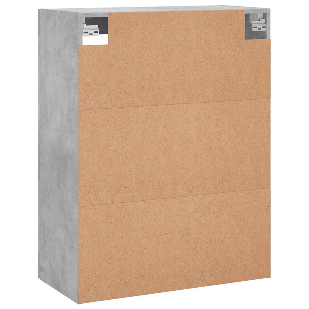 vidaXL Wall Mounted Cabinet Concrete Grey 69,5x34x90 cm
