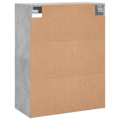 vidaXL Wall Mounted Cabinet Concrete Grey 69,5x34x90 cm