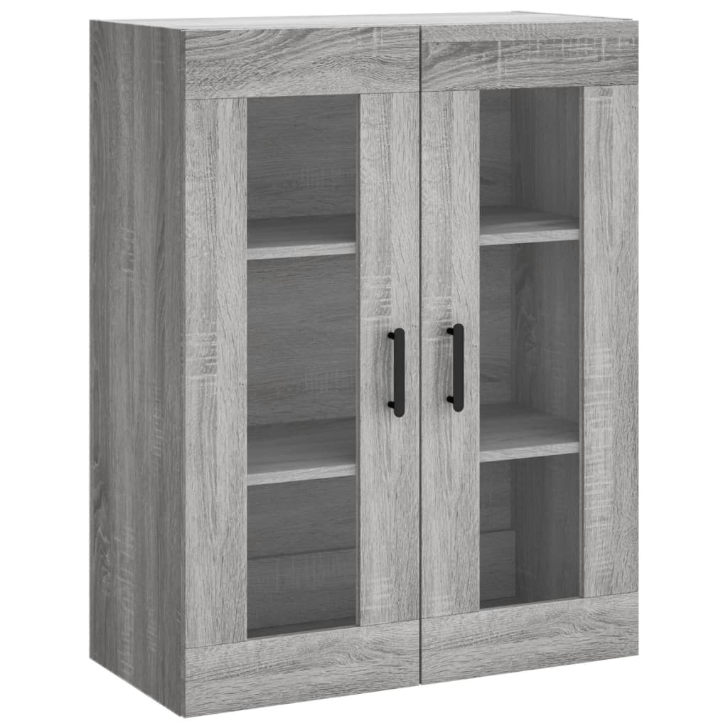 vidaXL Wall Mounted Cabinet Grey Sonoma 69,5x34x90 cm