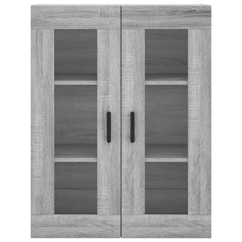 vidaXL Wall Mounted Cabinet Grey Sonoma 69,5x34x90 cm