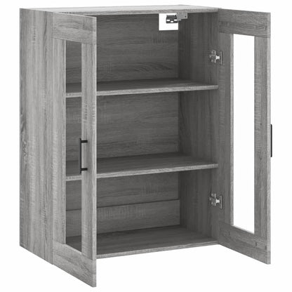 vidaXL Wall Mounted Cabinet Grey Sonoma 69,5x34x90 cm