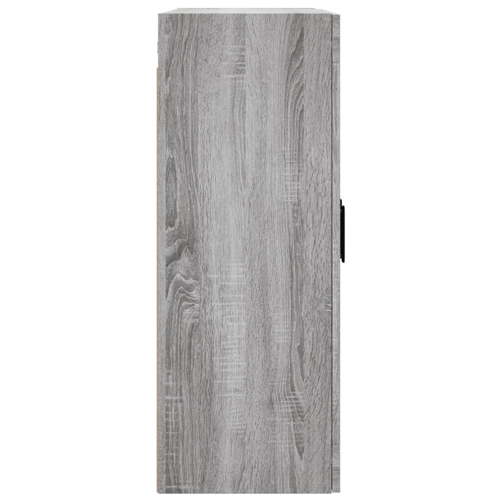 vidaXL Wall Mounted Cabinet Grey Sonoma 69,5x34x90 cm