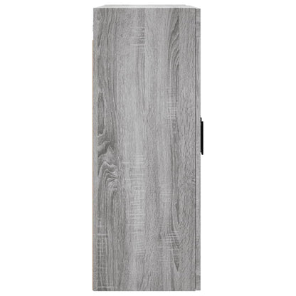 vidaXL Wall Mounted Cabinet Grey Sonoma 69,5x34x90 cm