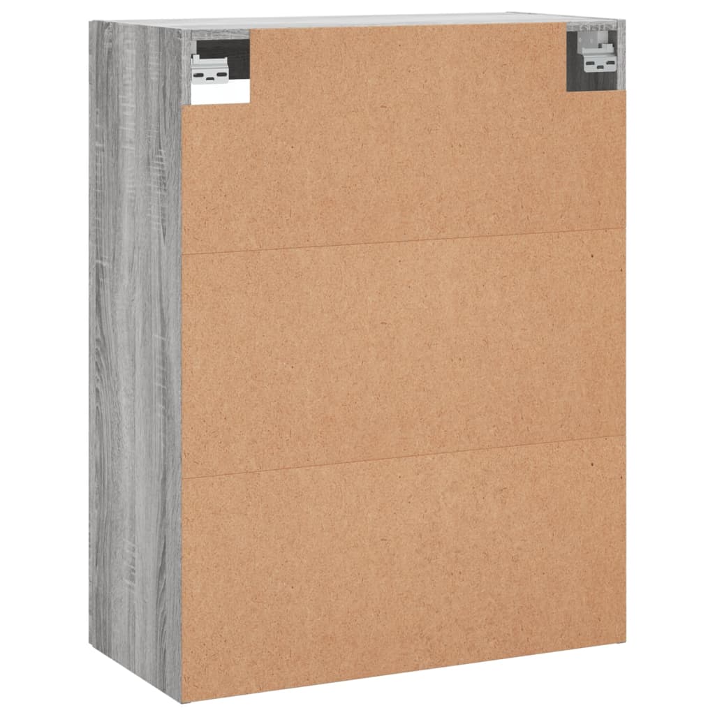 vidaXL Wall Mounted Cabinet Grey Sonoma 69,5x34x90 cm