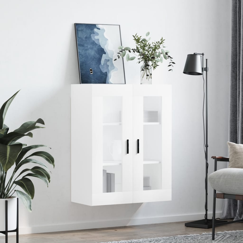 vidaXL Wall Mounted Cabinet White 69,5x34x90 cm