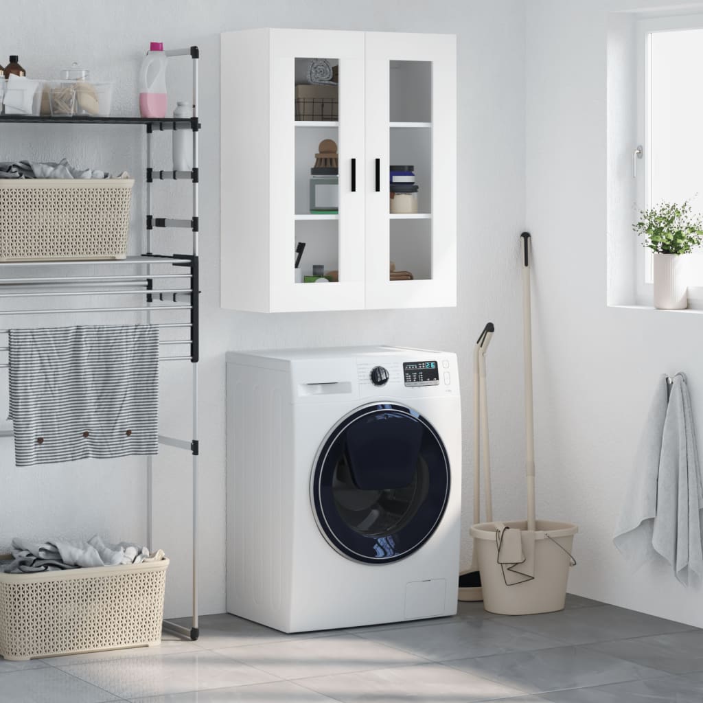 vidaXL Wall Mounted Cabinet White 69,5x34x90 cm