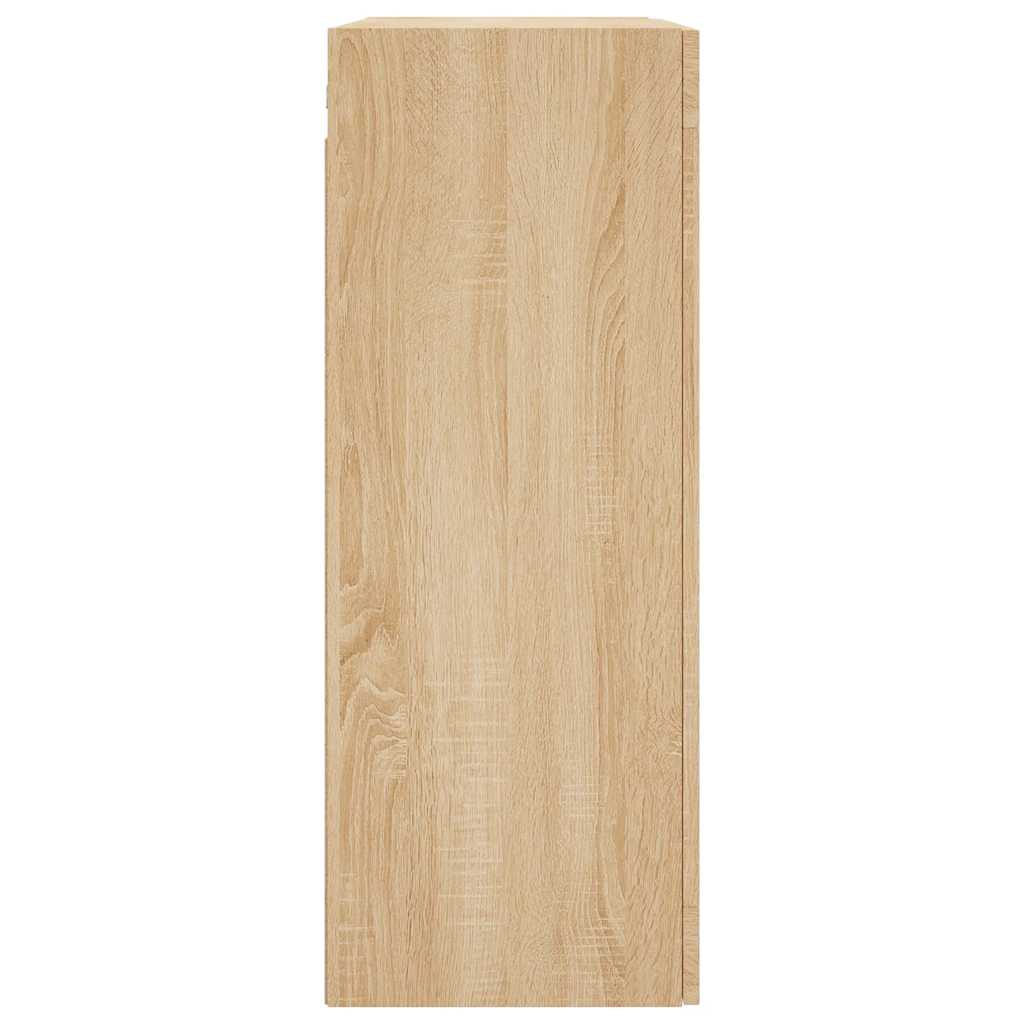 vidaXL Wall Mounted Cabinet Sonoma Oak 69.5x34x90 cm