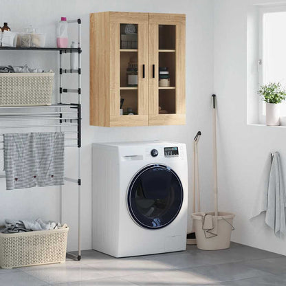 vidaXL Wall Mounted Cabinet Sonoma Oak 69,5x34x90 cm