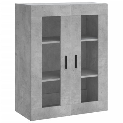 vidaXL Wall Mounted Cabinet Concrete Grey 69,5x34x90 cm