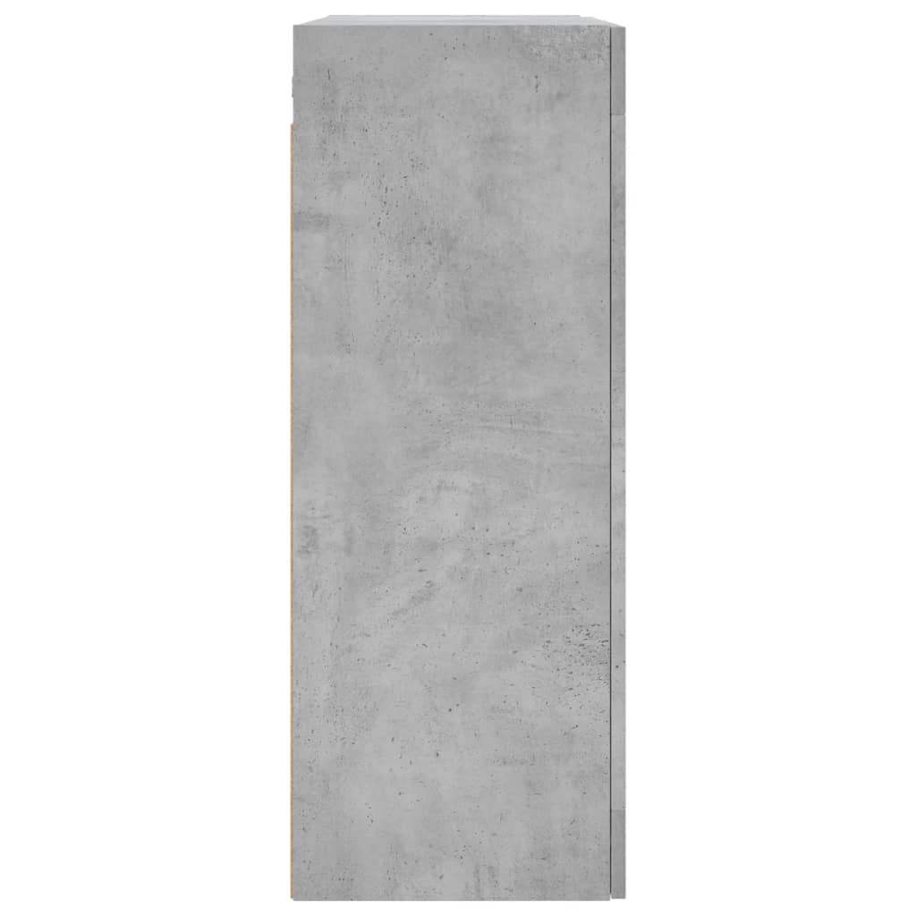 vidaXL Wall Mounted Cabinet Concrete Grey 69,5x34x90 cm
