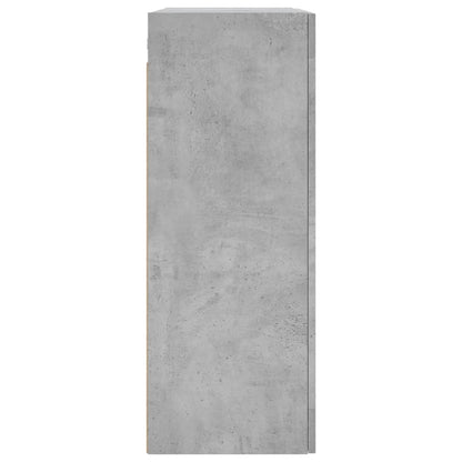 vidaXL Wall Mounted Cabinet Concrete Grey 69,5x34x90 cm