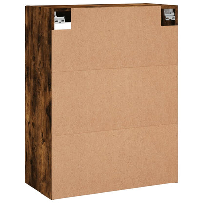 vidaXL Wall Mounted Cabinet Smoked Oak 69,5x34x90 cm