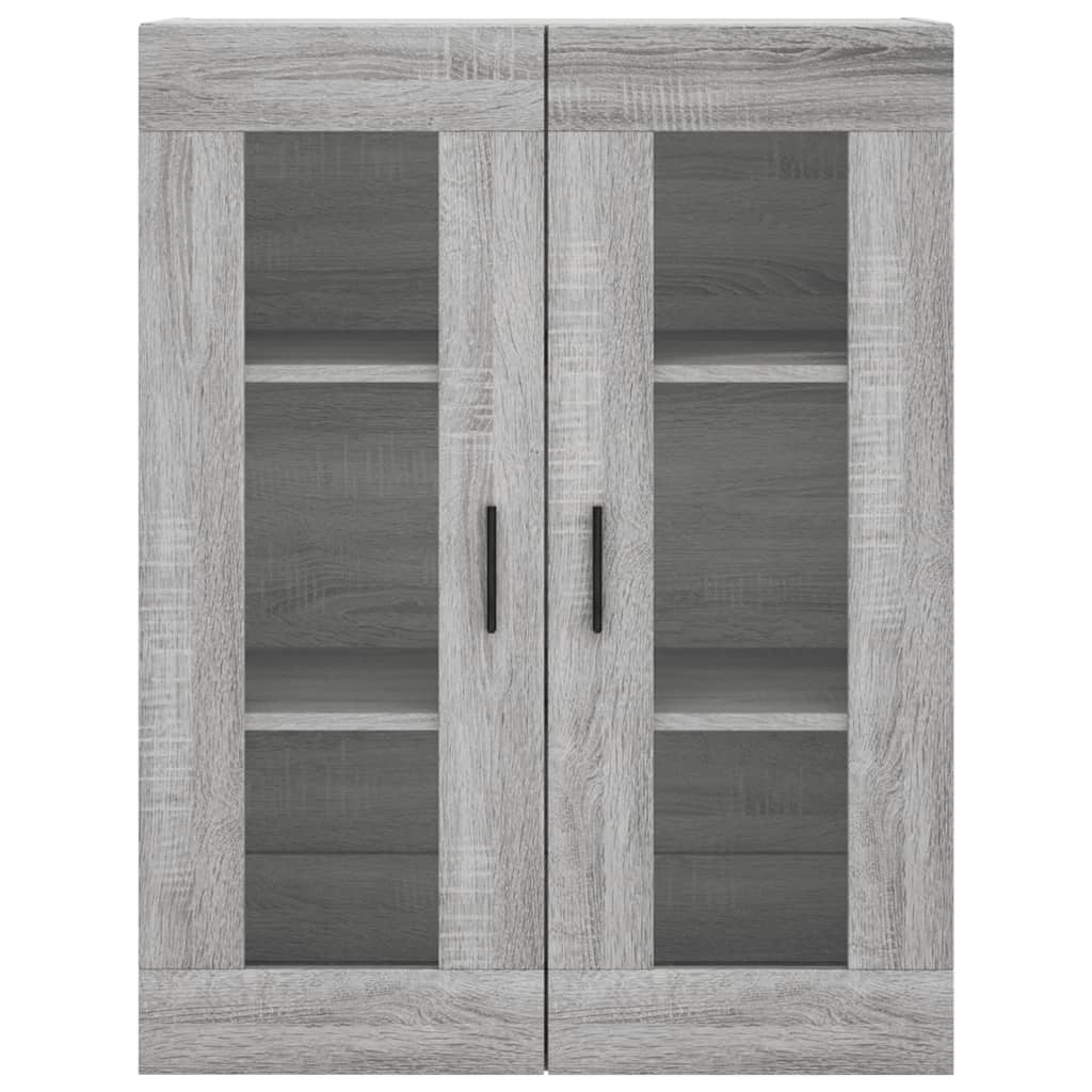 vidaXL Wall Mounted Cabinet Grey Sonoma 69,5x34x90 cm