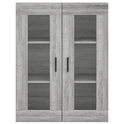 vidaXL Wall Mounted Cabinet Grey Sonoma 69,5x34x90 cm