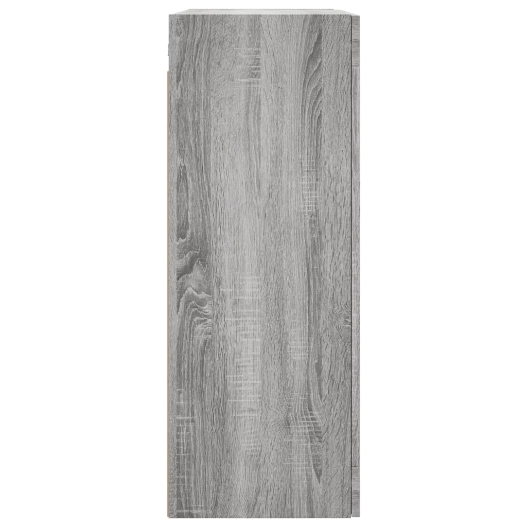 vidaXL Wall Mounted Cabinet Grey Sonoma 69.5x34x90 cm