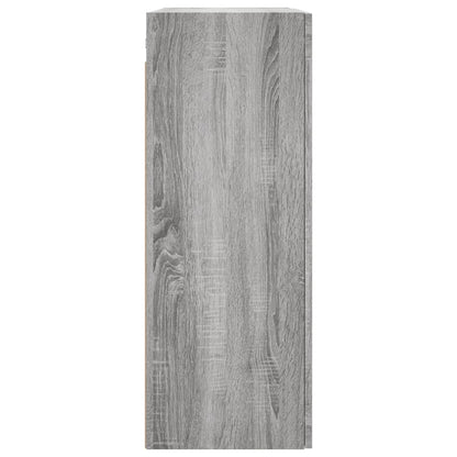 vidaXL Wall Mounted Cabinet Grey Sonoma 69,5x34x90 cm