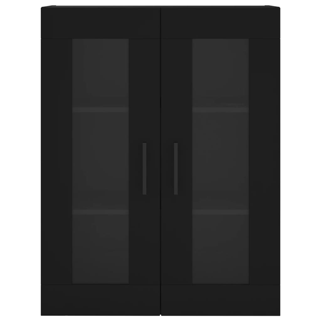 vidaXL Wall Mounted Cabinet Black 69.5x34x90 cm