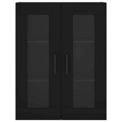 vidaXL Wall Mounted Cabinet Black 69.5x34x90 cm