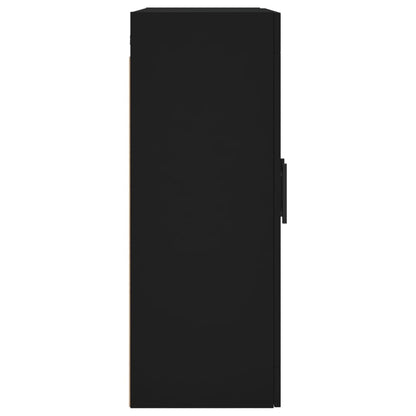 vidaXL Wall Mounted Cabinet Black 69.5x34x90 cm