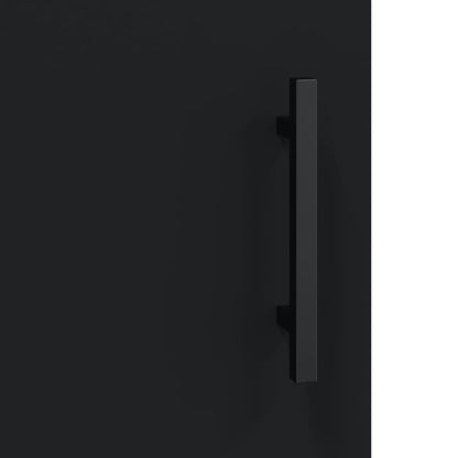 vidaXL Wall Mounted Cabinet Black 69.5x34x90 cm