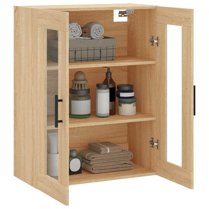 vidaXL Wall Mounted Cabinet Sonoma Oak 69,5x34x90 cm