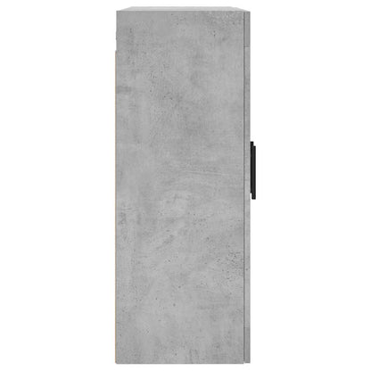 vidaXL Wall Mounted Cabinet Concrete Grey 69.5x34x90 cm
