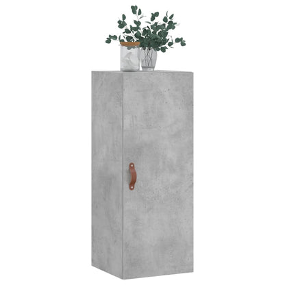 vidaXL Wall Mounted Cabinet Concrete Grey 34.5x34x90 cm