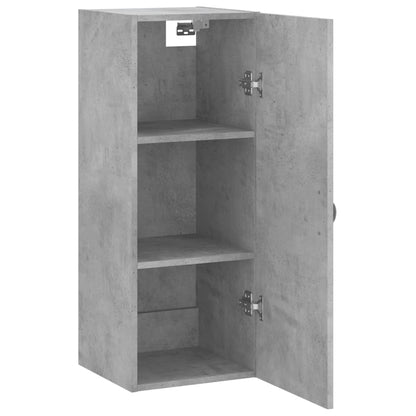 vidaXL Wall Mounted Cabinet Concrete Grey 34,5x34x90 cm