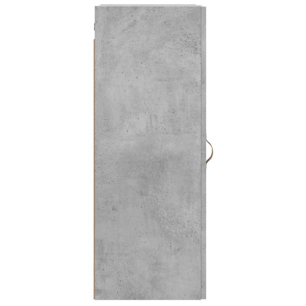 vidaXL Wall Mounted Cabinet Concrete Grey 34,5x34x90 cm